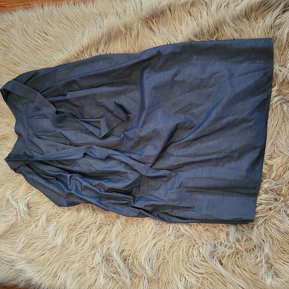 Long denim skirt